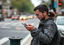 evitar usar celular na rua