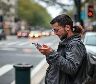 evitar usar celular na rua